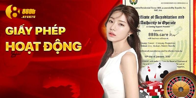 Giấy phép hoạt động 888B thể hiện điều gì?